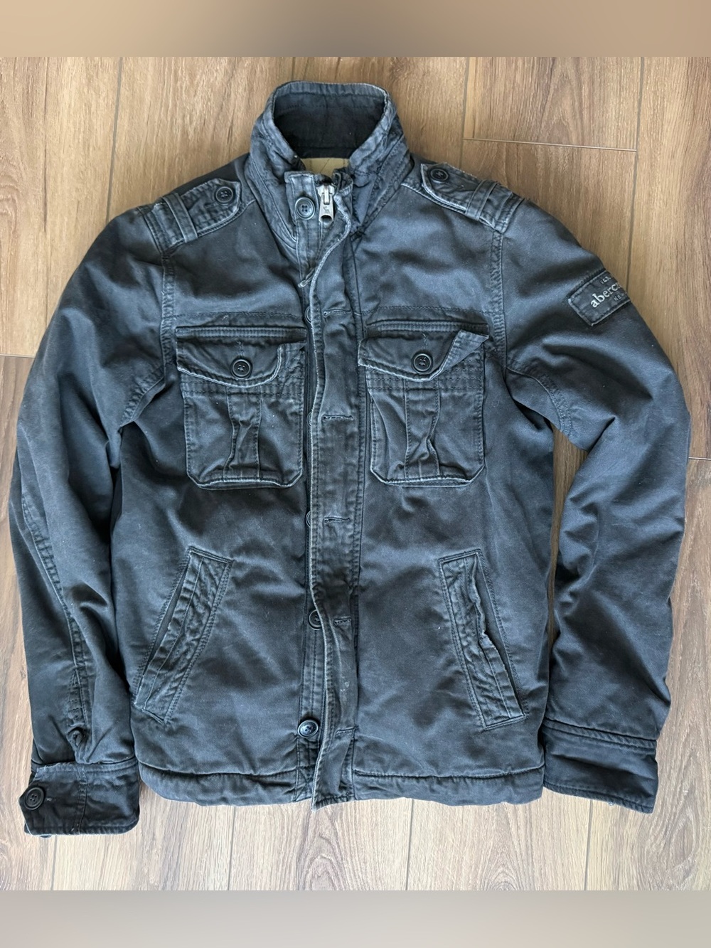 Abercrombie Fitch Mens Elk Lake Jacket Quilted Lined Full Zip Coat XL